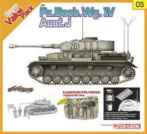 BD9105 1/35 Pz.Beob.Wg. IV Ausf.J with new Armored Antenna mount updated Cupola bonus German figure set and Magic tracks - Super Value Pack 5