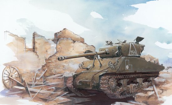 BD7275 1/72 M4A2 76(w) Sherman Red Army
