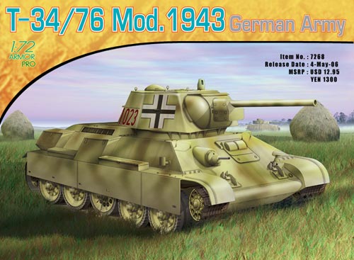 BD7268 1/72 T-34/76 GERMAN ARMY