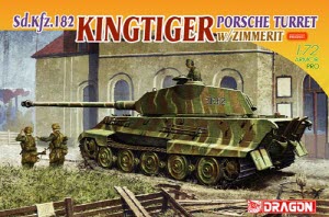 BD7254 1/72 King Tiger Porsche Turret w/Zimmerit