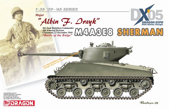 BD6283 1/35 Sherman M4A3E8 w/HVSS - Albin F. Irzyk - DX05 version
