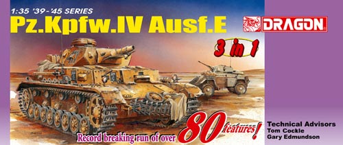 BD6264 1/35 Pz.Kpfw. IV Ausf. E (3 in 1) - Early/Late/DAK w/BONUS parts