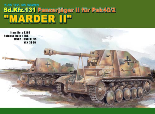 BD6262 1/35 7.5cm Pak 40/2 auf Fgst Pz.Kpfw.II (Sf) ''Marder II''
