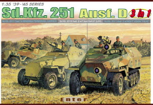 BD6233 1/35 Sd.Kfz. 251 Ausf. D Half track (3 in 1 kit)