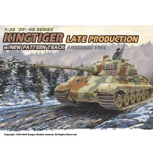 BD6232 1/35 Kingtiger Late Production w/New Pattern Track Ardennes 1944(보병4개 포함)