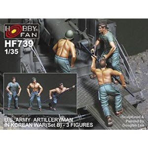 [주문시 바로 입고] BFHF739 1/35 U.S. Army Artilleryman in Korean War (Set B) (3 Figures) (Plastic model)