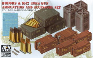 [주문시 바로 입고] BF35189 1/35 Bofors & M42 40mm Gun Ammution & Accessories Set