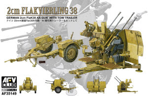 [주문시 바로 입고] BF35149 1/35 4X2cm Flakvierling 38 with Trailer