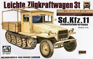 [주문시 바로 입고] BF35047 1/35 German Sd.kfz.11 3t Half-Track Late Version w/Wood Cab