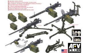 [주문시 바로 입고] BF35246 1/35 U.S. M2HB .50 Cal Machine Gun set