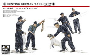 [주문시 바로 입고] BF35092 1/35 Hunting German Tank Crew 5 Figures w/dog & Rabbits