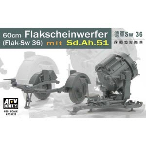 [주문시 바로 입고] BF35125 1/35 60cm Flakscheinwerfer (Flak Sw 36) & Sd.Ah.51 Trailer Set
