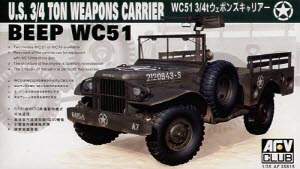[주문시 바로 입고] BF35S15 1/35 US 3/4 Ton 4x4 Jeep Weapons Carrier BEEP WC51