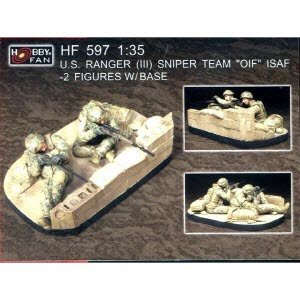 BFHF597 1/35 US Ranger (III) Sniper Team OIF ISAF - 2 Figures w/BaseBFHF597