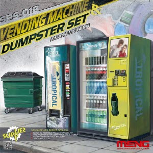 [주문시 바로 입고] CESPS-018 1/35 Vending Machine & Dumpster Set