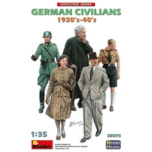 [주문시 바로 입고] BE38075 1/35 German Civilians 1930-40s. Resin Heads