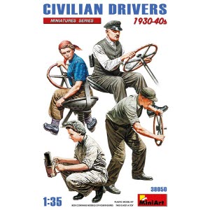 [주문시 바로 입고] BE38050 1/35 Civilian Drivers 1930-40s - 인형 4개 포함