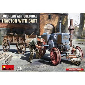 [주문시 바로 입고] BE38055 1/35 Europe Agricultural Tractor w/ Cart