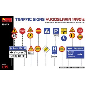 [주문시 바로 입고] BE35643 1/35 Traffic Signs. Yugoslavia 1990s