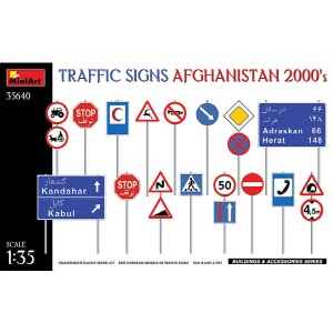 [주문시 바로 입고] BE35640 1/35 Traffic Signs. Afghanistan 2000s
