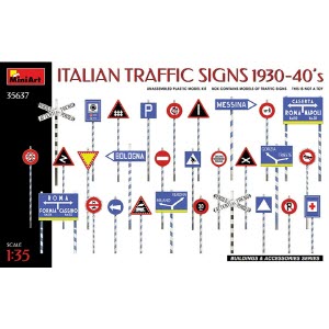 [주문시 바로 입고] BE35637 1/35 Italian Traffic Signs 1930-40s