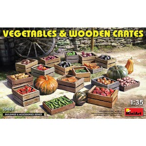 [주문시 바로 입고] BE35629 1/35 Vegetables and Wooden Crates