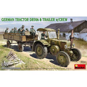 [주문시 바로 입고] BE35314 1/35 German Tractor D8506 w/Trailer and Crew