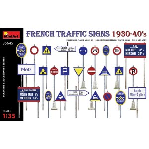 [주문시 바로 입고] BE35645 1/35 French Traffic Signs 1930-40s