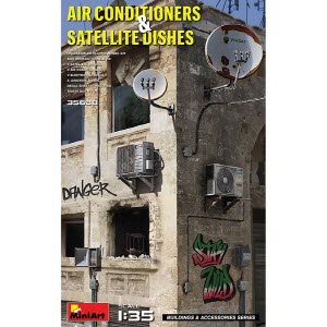 [주문시 바로 입고] BE35638 1/35 Air Conditioners and Satellite Dishes-건물 미포함
