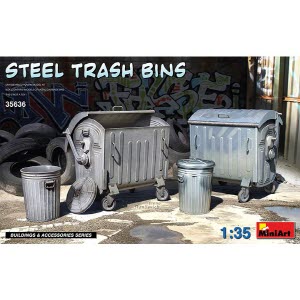 [주문시 바로 입고] BE35636 1/35 Steel Trash Bins