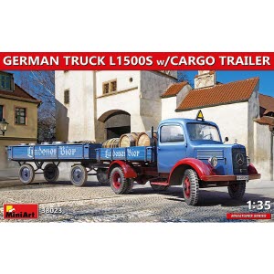 [주문시 바로 입고] BE38023 1/35 German Truck L1500S w/Cargo Trailer