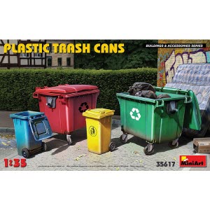 [주문시 바로 입고] BE35617 1/35 Plastic Trash Cans