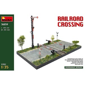 [주문시 바로 입고] BE36059 1/35 Railroad Crossing - 나무,풀,돌등 조경 재료 미포함