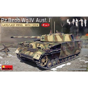[주문시 바로 입고] BE35344 1/35 Pz.Beob.Wg.IV Ausf.J Late,Last Production 2 in 1 with Crew