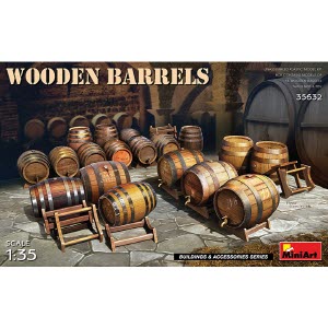 [주문시 바로 입고] BE35632 1/35 Wooden Barrels