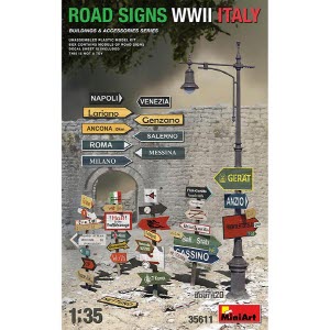 [주문시 바로 입고] BE35611 1/35 Road Signs WWII Italy
