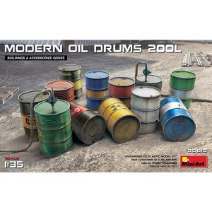 [주문시 바로 입고] BE35615 1/35 Modern Oil Drums 200L