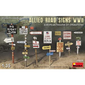 [주문시 바로 입고] BE35608 1/35 Allied Road Sign WWII.European Theatre of Operations