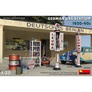 [주문시 바로 입고] BE35598 1/35 German Gas Station 1930-40s - 자동차, 건물, 인형 미포함