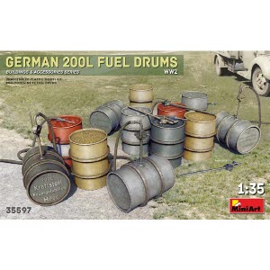 [주문시 바로 입고] BE35597 1/35 German 200L Fuel Drums WW2