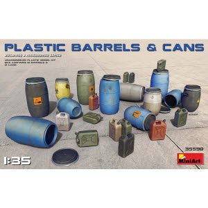 [주문시 바로 입고] BE35590 1/35 Plastic Barrels & Cans