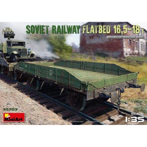 [주문시 바로 입고] BE35303 1/35 Soviet Railway Flatbed 16,5-18 t
