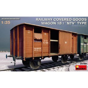 [주문시 바로 입고] BE35288 1/35 Railway Covered Goods Wagon 18t NTV Type
