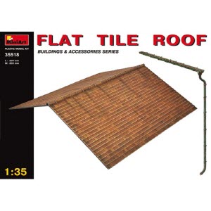 [주문시 바로 입고] BE35518 1/35 Flat Tile Roof