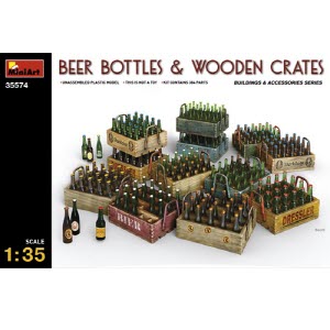 [주문시 바로 입고] BE35574 1/35 Beer Bottles & Wooden Crates