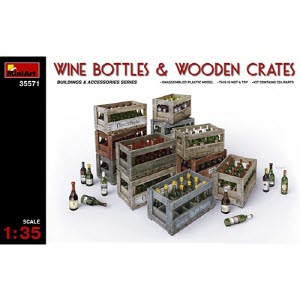 [주문시 바로 입고] BE35571 1/35 Wine Bottles & Wooden Crates