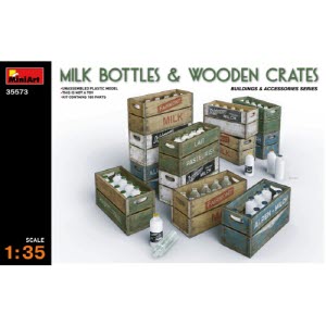 [주문시 바로 입고] BE35573 1/35 Milk Bottles & Wooden Crates