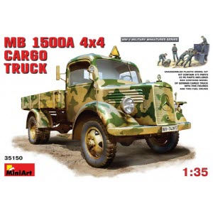 [주문시 바로 입고] BE35150 1/35 MB 1500A 4x4 Cargo Truck(인형 포함) (New Tool- 2013)