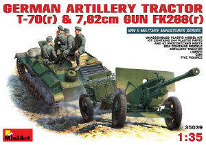 [주문시 바로 입고] BE35039 1/35 German Artillery Tractor T-70(r) and 762cm FK 288(r) w/Crew(전차 인형 포 포함)