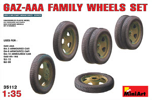 [주문시 바로 입고] BE35112 1/35 GAZ-AAA Family Wheels set